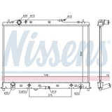 NISSENS 68525 RADIATEUR MOTEUR MAZDA CX-9 3.5 L, 3.7 L