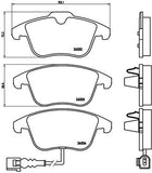 BREMBO P 85 112 JEU DE 4 PLAQUETTES DE FREIN AV AUDI Q3, VW TIGUAN, SHARAN