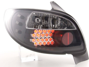 PH1031 LED FEUX ARRIÈRES POUR PEUGEOT 206 3/5 DR. SANS CABRIO AN 98-05, NOIR