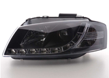 PH1041 PHARES DAYLIGHT À LED AVEC LOOK FEUX DE JOUR AUDI A3 8P/8PA AN. 03-07 NOIR