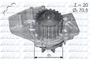 DOLZ C120 POMPE A EAU PEUGEOT 206, 306, 406, 307, CITROEN XSARA, C8