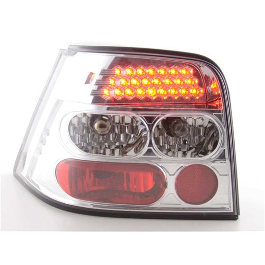 PH1050 LED FEUX ARRIÈRES POUR VW GOLF 4 (TYPE 1J) AN 98-02, CHROME